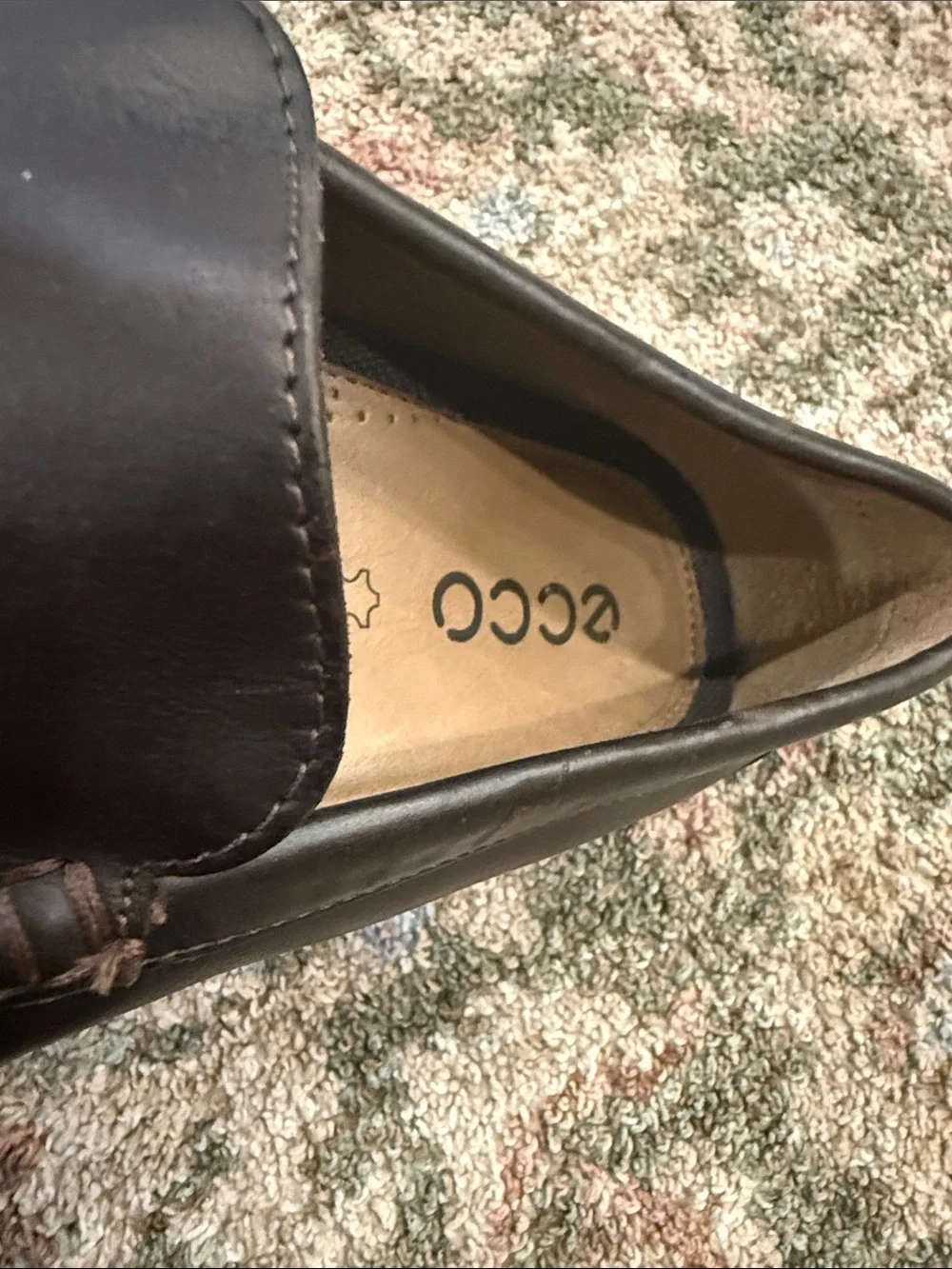 Ecco Real Leather Men's Brown Loafers Size  9 (43)